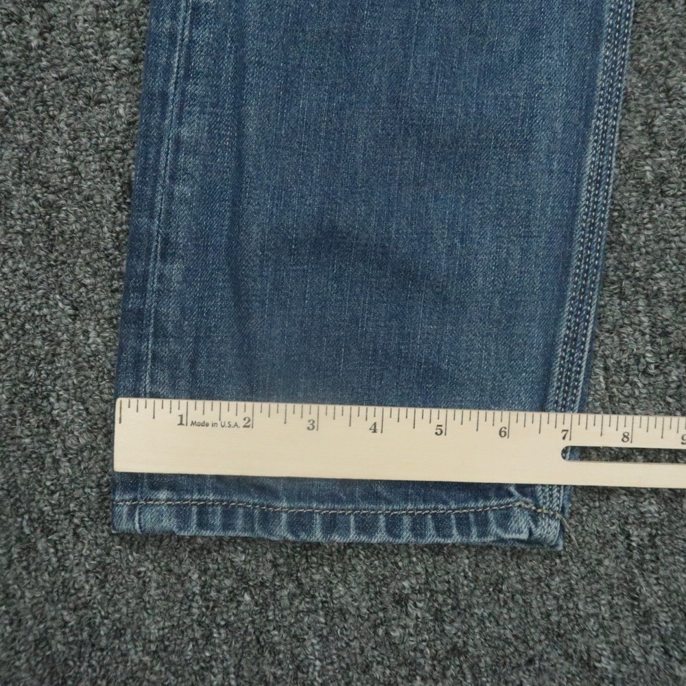 Diesel Jeans Mens 31x32 Blue Krooley Slim Carrot 5 Pocket Whiskered - Picture 10 of 13